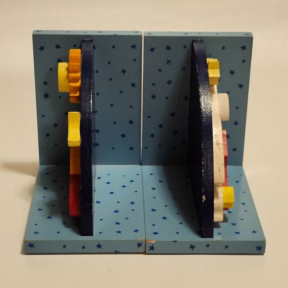 ADORABLE RETRO Space Bookends Sassafras Enterprises 2008 - Picture 4 of 6